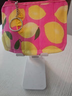 Lemon squeezed keychain wallet