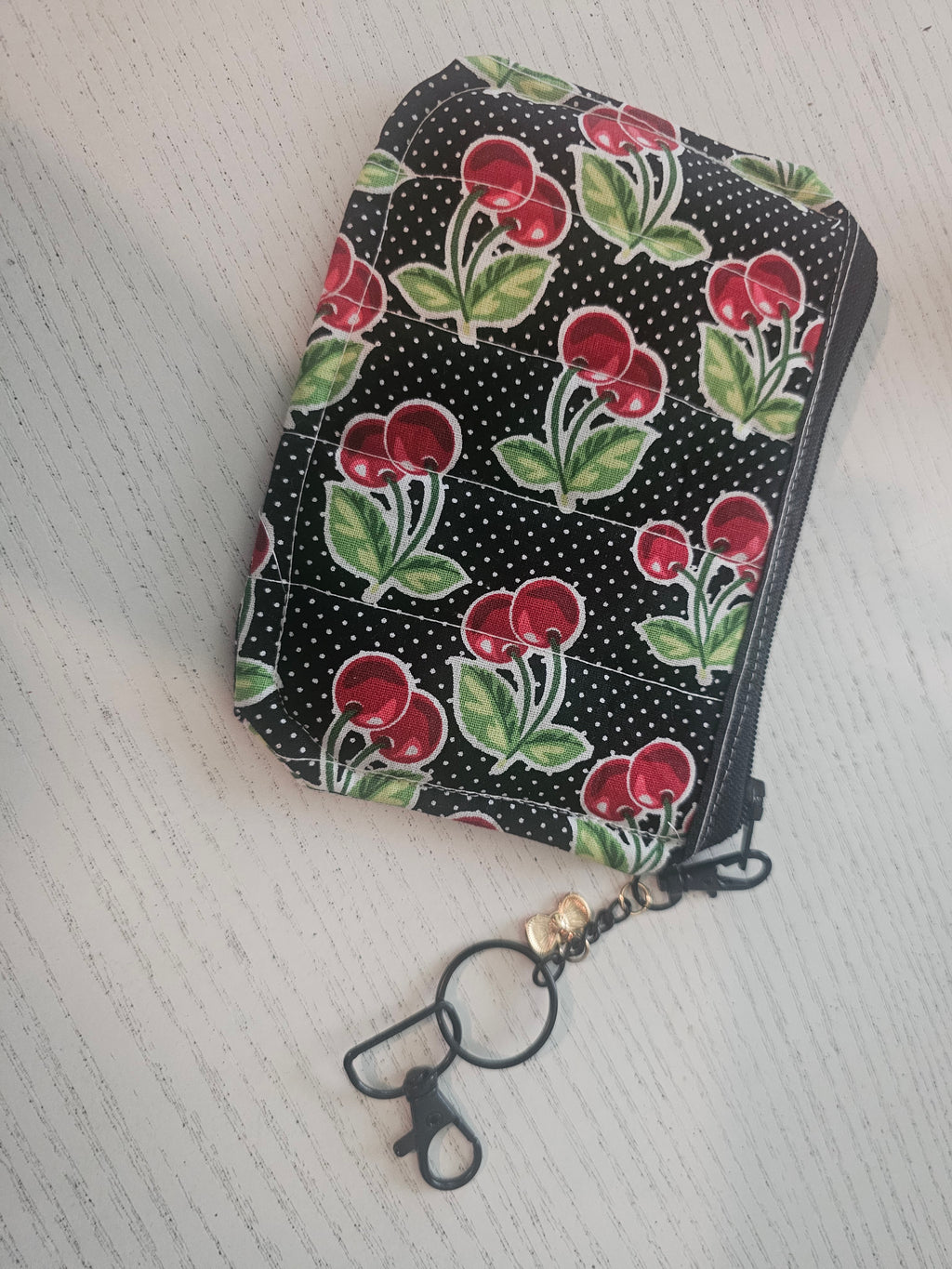 Cherry Keychain wallet matching set