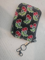 Cherry Keychain wallet matching set