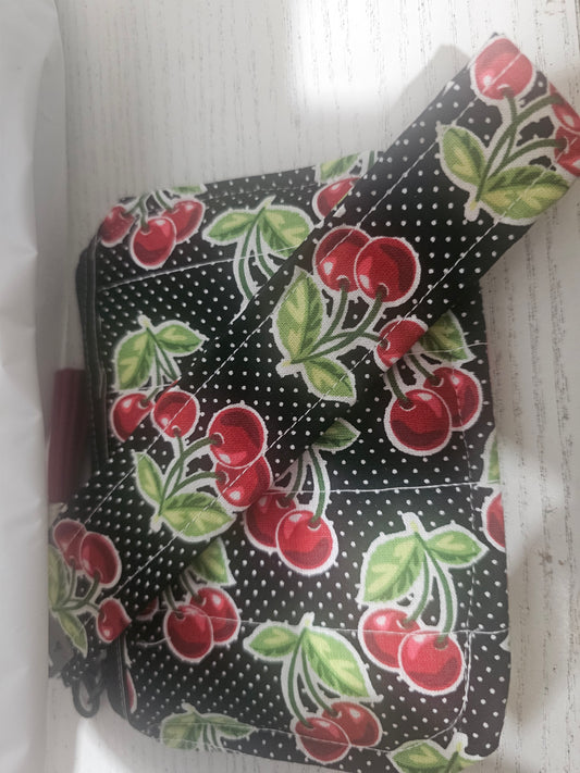 Cherry Keychain wallet matching set