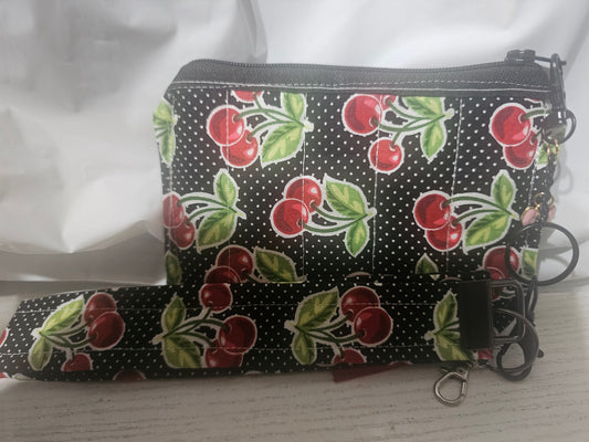 Cherry Keychain wallet matching set