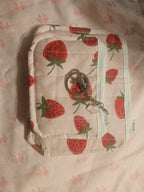 Strawberry small zipper pouch