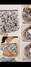 Clutch zipper pouch