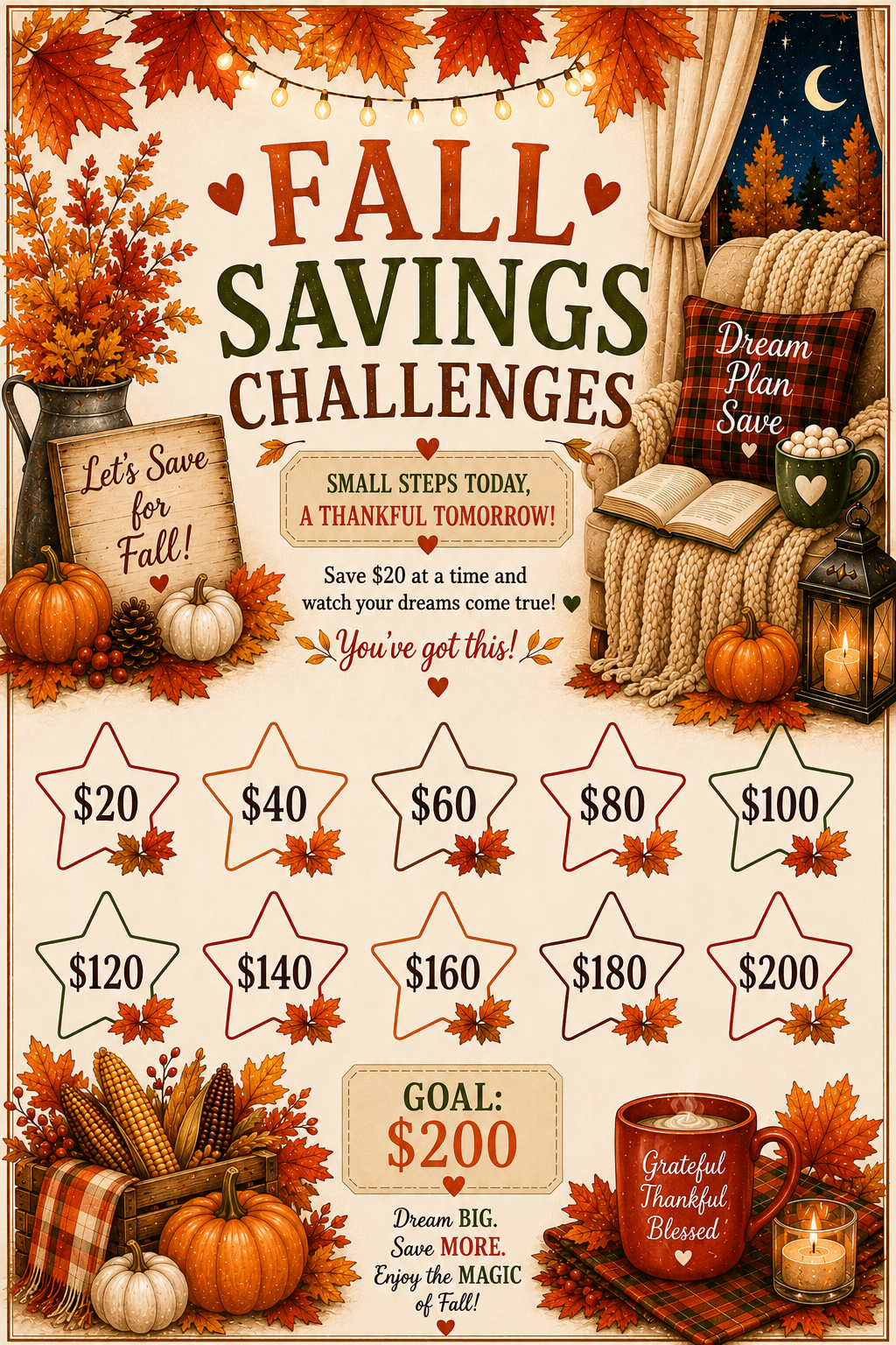 Fall savings challenges